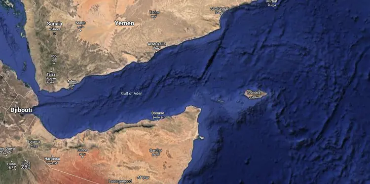 The island of Soqotra located south of Yemen and east of Somalia